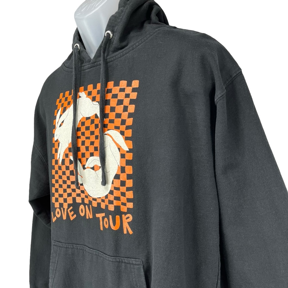 Harry Styles “Love On Tour” Bunny Black Pullover Hoodie Pullover Sweatshirt - Picture 3 of 9